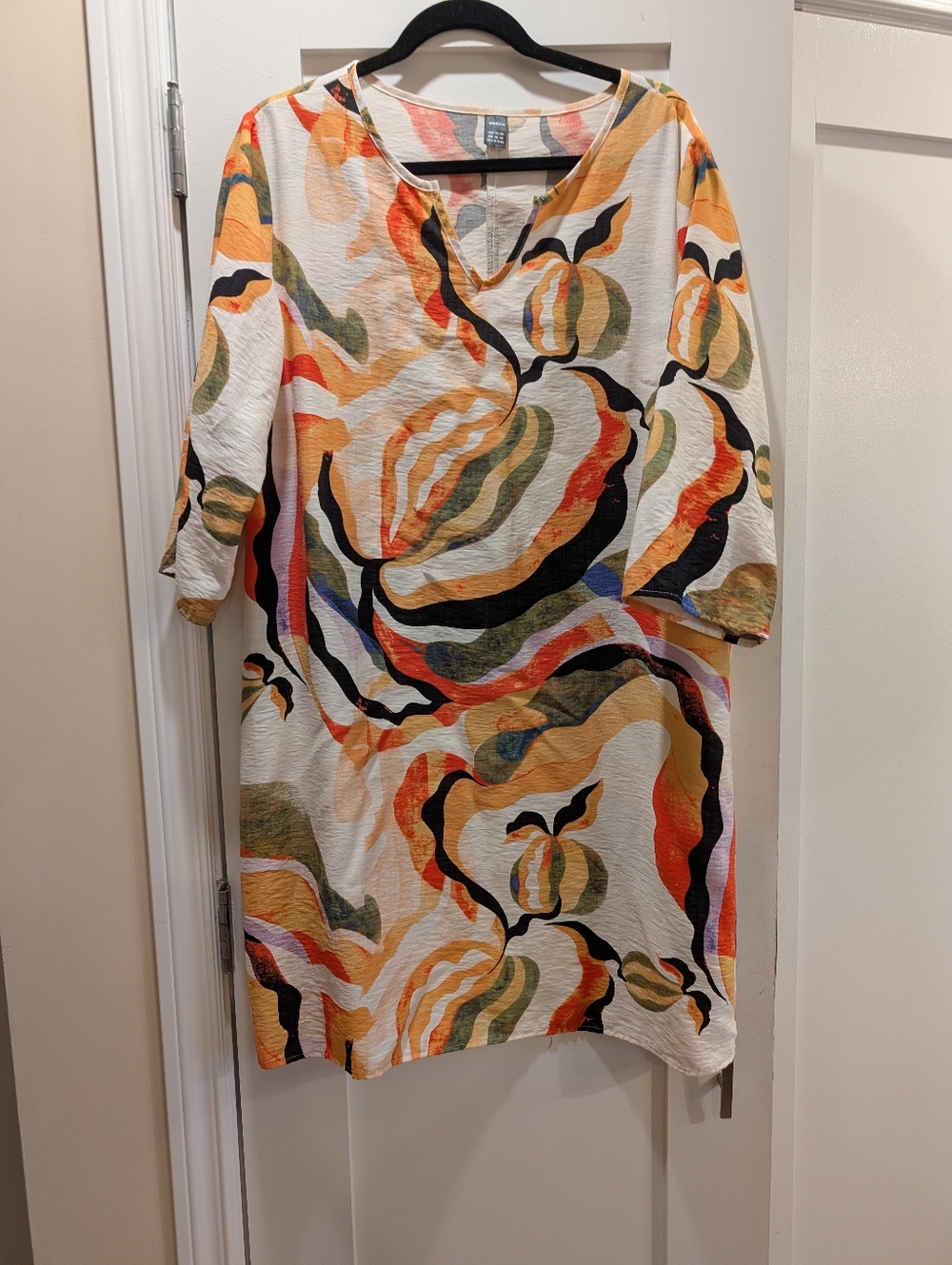 Ranlege Linen Shift,14